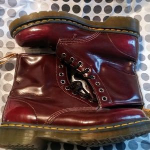 Doc Martens Boots Oxblood Vegan